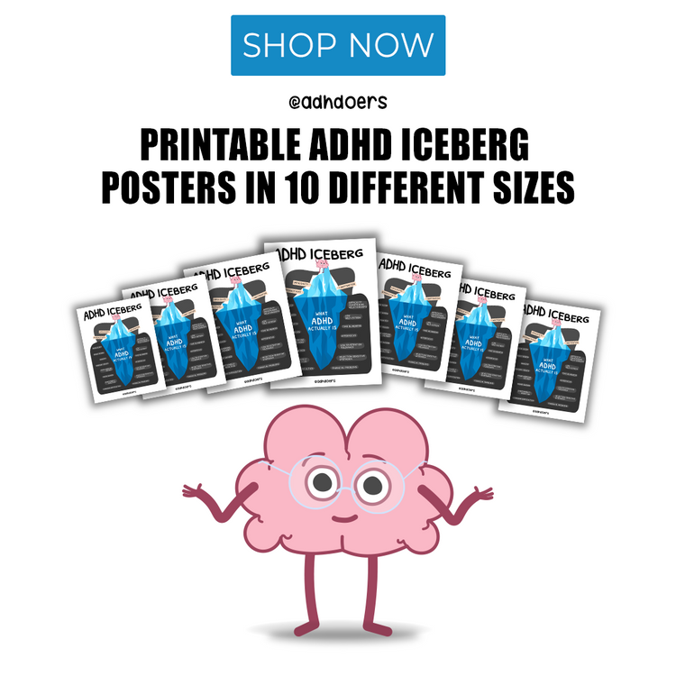 ADHD Iceberg Poster