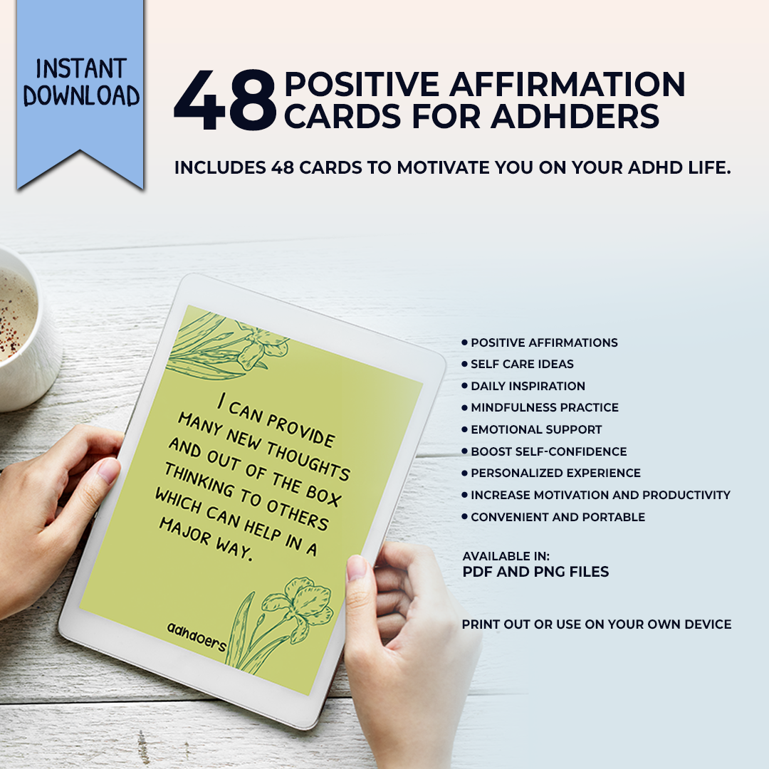 48 Positive Affirmations for ADHDers