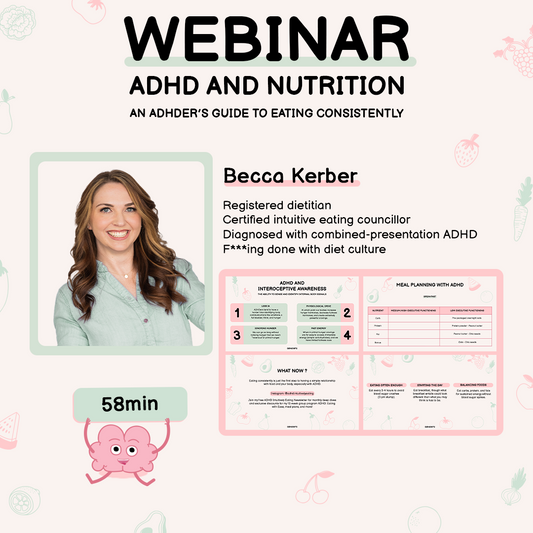 ADHD and Nutrition, an ADHDers Guide to Eating Consistently!