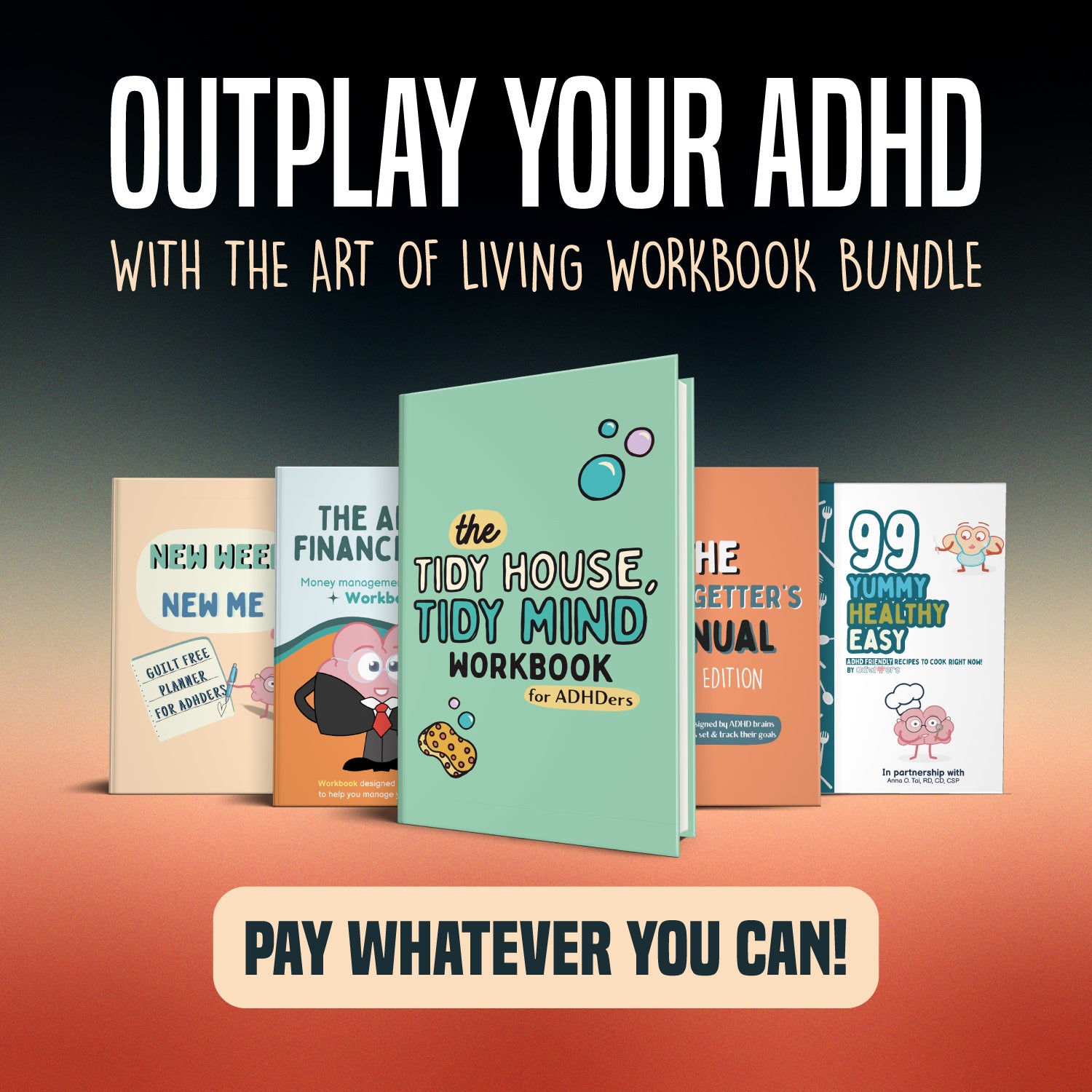 ADHDoers ADHD art of living workbook bundle