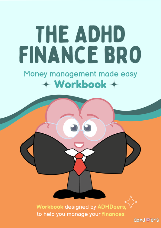 The ADHD Finance Bro Workbook- Digital Printable Workbook - ADHDoers