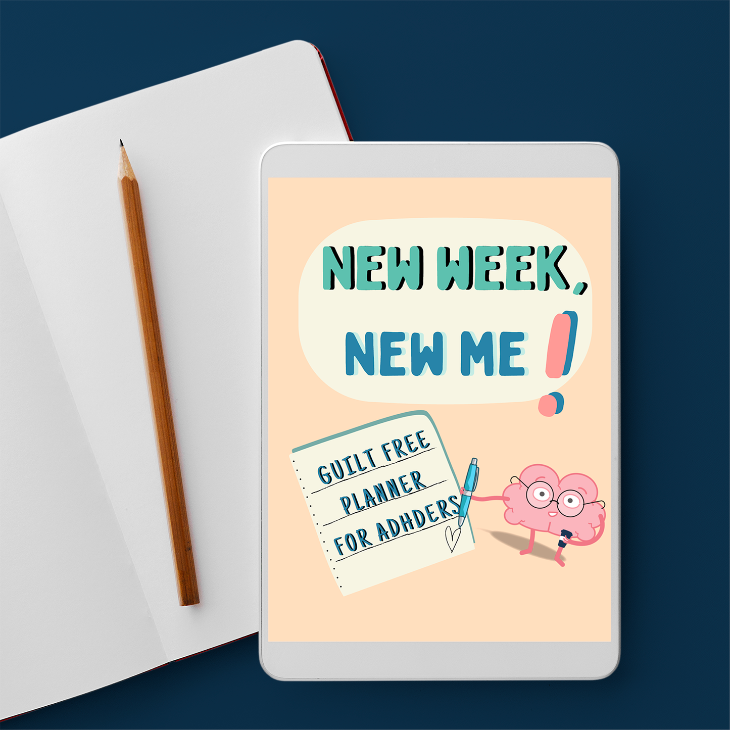 New Week, New Me for ADHDers - Digital ADHD Printable Planner - ADHDoers