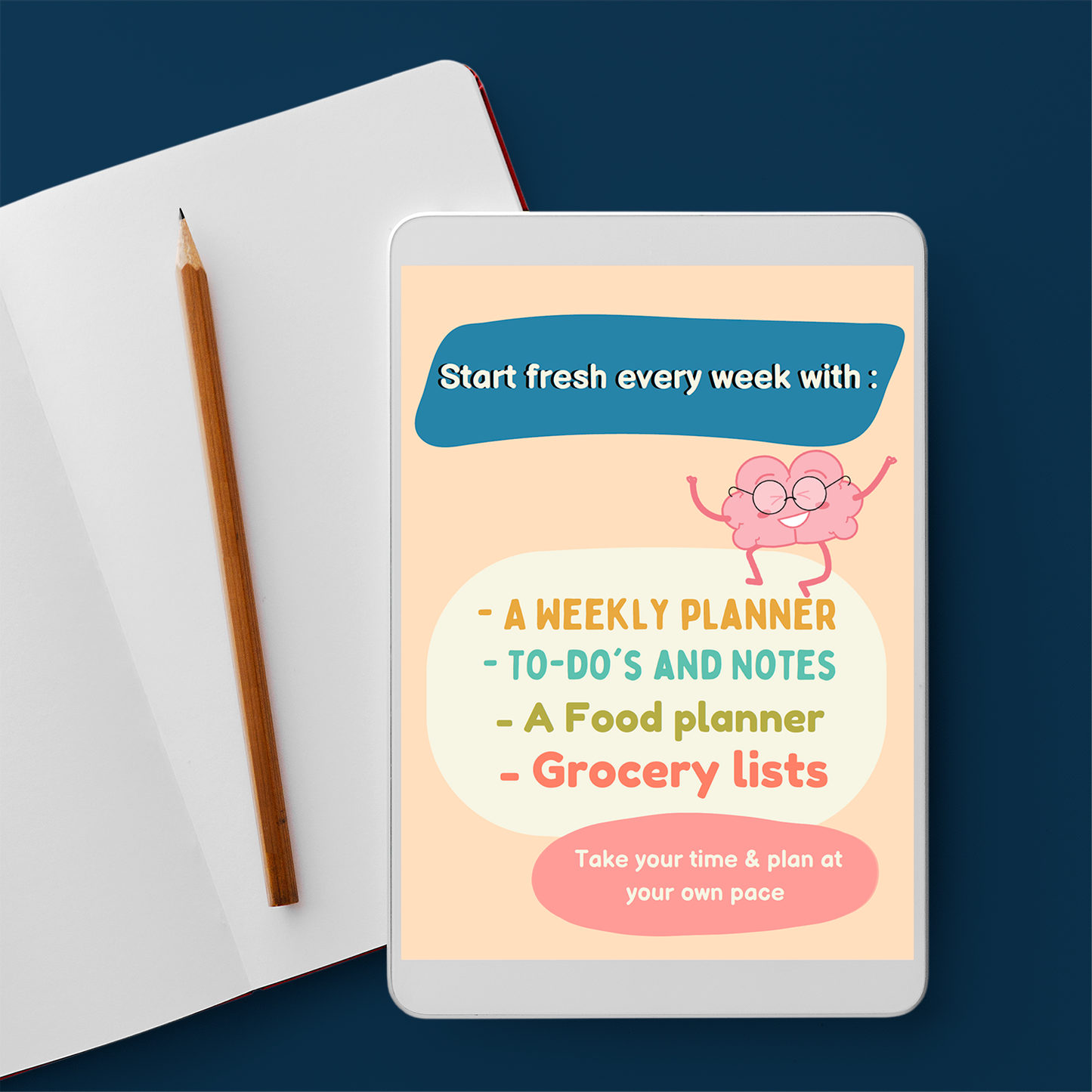 New Week, New Me for ADHDers - Digital ADHD Printable Planner - ADHDoers